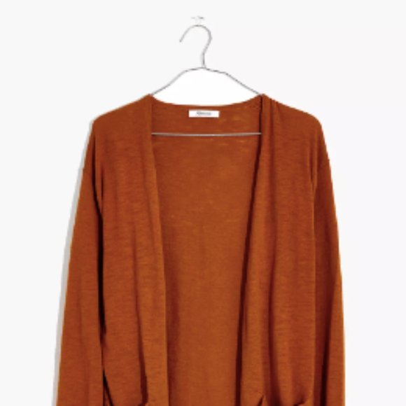 SWS Basic Burnt Orange Lightweight Cardigan - Picture 1 of 5